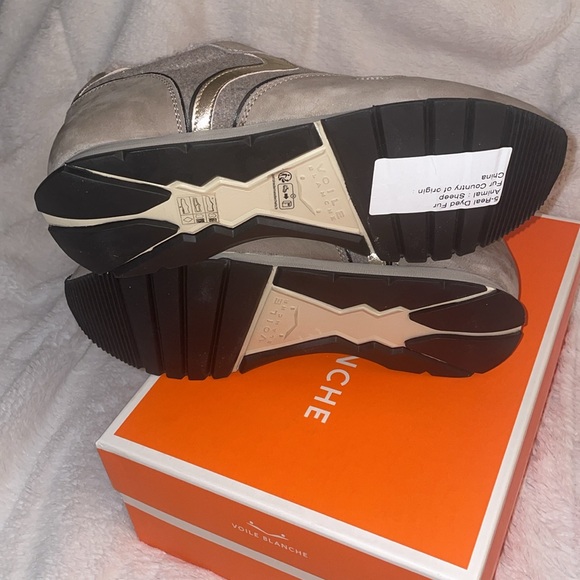 NWT VOILE BLANCHE JULIA Sneaker In Taupe - Picture 13 of 14